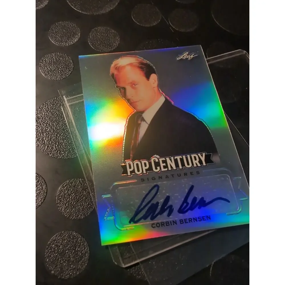 2019 Leaf Pop Century Corbin Bernsen Autograph Card Major League LA LAW Dorn